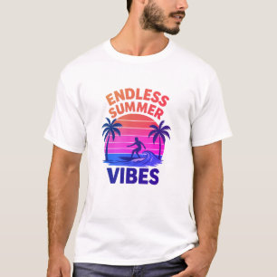 T-shirt Vibes de coucher de soleil tropicale