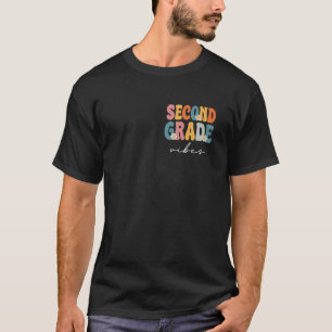 T-shirt Vibes de deuxième année Super Retour à l'école Cut