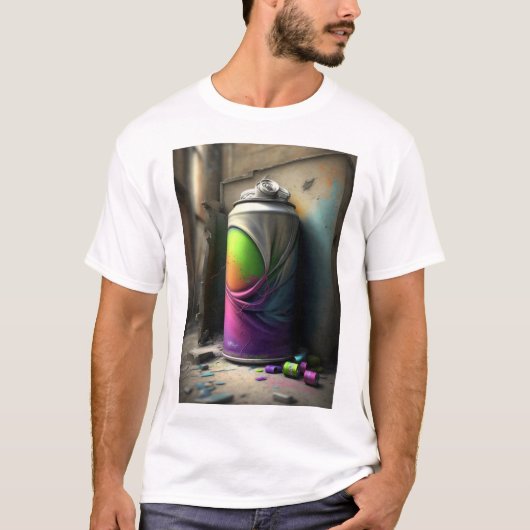 T-shirt Vibes de graffitis : L'art de rue qui vous parle (Devant)