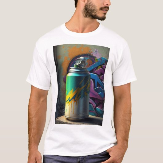 T-shirt Vibes de graffitis : L'art de rue qui vous parle (Devant)