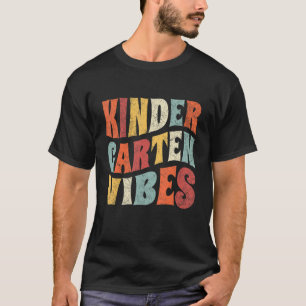 T-shirt Vibes De Jardin De Retour À L'École Cute Enseignan
