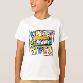T-shirt Vibes de jardin d'enfants Coloré mignon bébé
