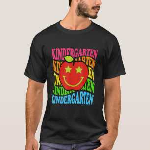 T-shirt Vibes de jardin d'enfants super Visage rétro Ensei
