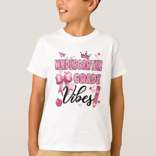 T-shirt Vibes De Jardin Retour À L'École Coquette Enseigna