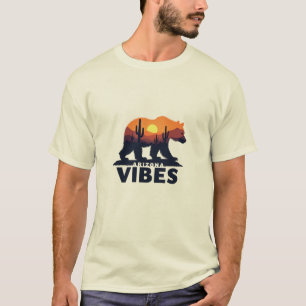 T-shirt Vibes de la forêt de l'Arizona - Ours dans la scèn