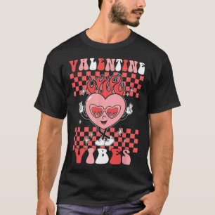 T-shirt Vibes de la Saint-Valentin Groovy Cadeau Rétro de