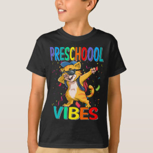 T-shirt Vibes De L'École Primaire Chat Retour À L'École T-