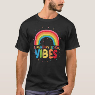 T-shirt Vibes De L'École Primaire Premier Jour Retour À L'