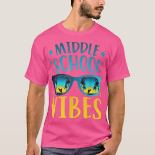 T-shirt Vibes de l'école secondaire Étudiant Premier jour