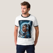 T-shirt Vibes de l'espace de Dreamer céleste (Devant entier)