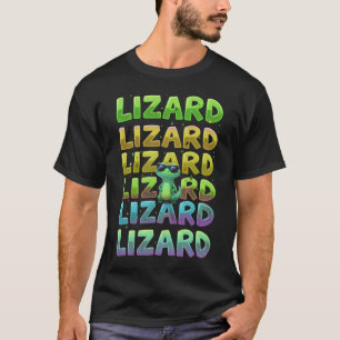 T-shirt Vibes de mème Lizard Graphique animal drôle Weir
