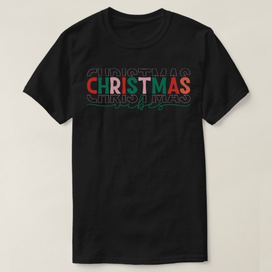 T-shirt Vibes de Noël 4 (Design devant)