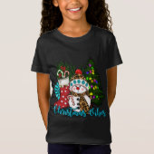 T-Shirt Vibes de Noël Cute Snowman Noël Stocker Ca (Devant)