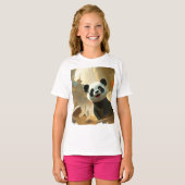 T-shirt Vibes de Panda Mignon (Devant entier)