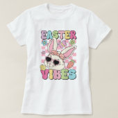 T-shirt Vibes de Pâques branchées et Super Bunny (Design devant)