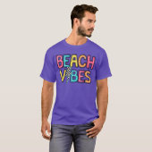 T-shirt Vibes de plage Bonjour Vacances été Fille Femmes A (Devant entier)
