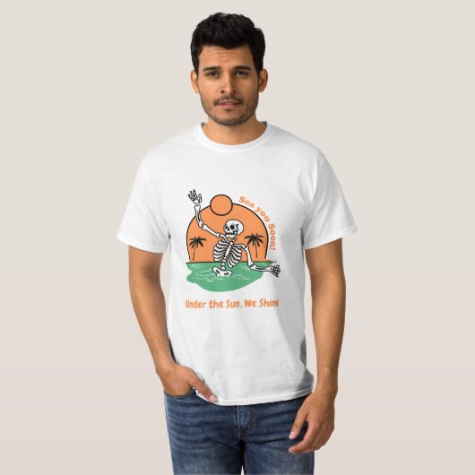 T-shirt Vibes de plage dans chaque point avec nos chemises (Devant entier)