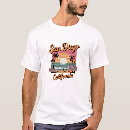 T-shirt Vibes de plage de SoCal (Devant)