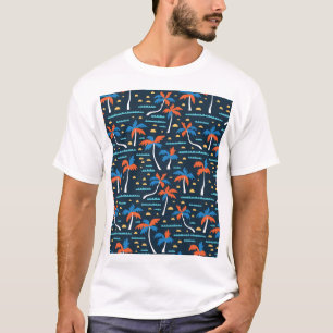 T-shirt Vibes de plage : Élégance hawaïenne Vintage.