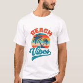 T-shirt Vibes de plage - Été (Devant)