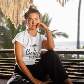 T-shirt Vibes de plage minimales