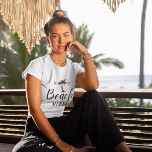 T-shirt Vibes de plage minimales