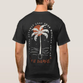 T-shirt Vibes de plage Tropical Palm Tree Summer Sun Retro (Dos)
