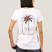 T-shirt Vibes de plage Tropical Palm Tree Summer Sun Retro (Dos)