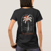 T-shirt Vibes de plage Tropical Palm Tree Summer Sun Retro (Dos)