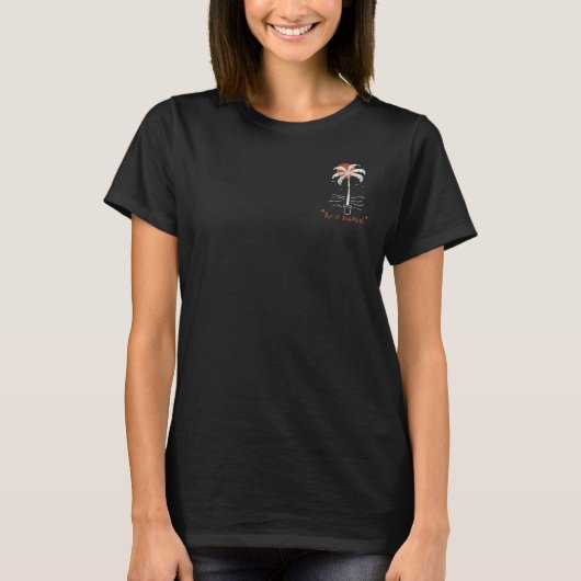 T-shirt Vibes de plage Tropical Palm Tree Summer Sun Retro (Devant)