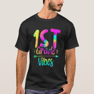 T-shirt Vibes de première année Élève Enseignant Tie Dye R