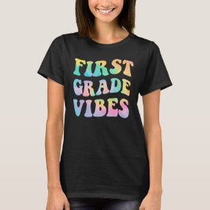 T-shirt Vibes de première année Première journée Retour à