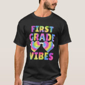 T-shirt Vibes De Première Année Tie Dye Retour À L'École E (Devant)