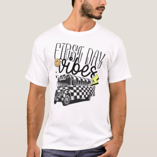 T-shirt vibes de première journée d'école