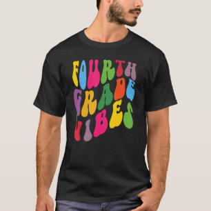 T-shirt Vibes de quatrième année Enseignant Élève Rentrée
