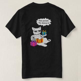 T-shirt Vibes de soins personnels pour chat cool