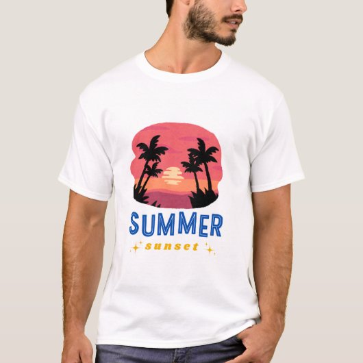 T-shirt Vibes de soleil d'été (Devant)