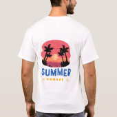 T-shirt Vibes de soleil d'été (Dos)