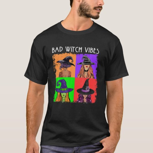 T-shirt Vibes de sorcière Bad Halloween Basic Witch Lover (Devant)