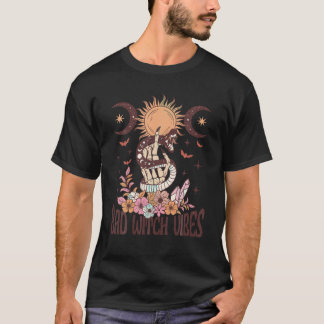 T-shirt Vibes de sorcières d'Halloween Éffrayantes Mer Éff