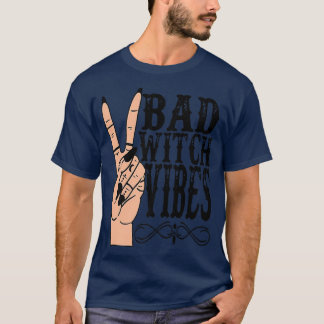 T-shirt Vibes de sorcières Halloween Feminist Girl Funn