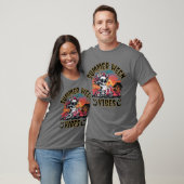 T-shirt Vibes de Summerween squelette - Floraison Coucher  (Unisexe)