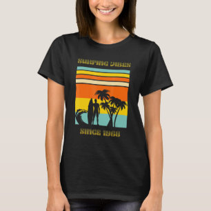 T-shirt Vibes De Surf Vagues De Surf Et Palmier