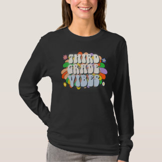 T-shirt Vibes de Troisième Année Vintage Femme Rentrée Sco