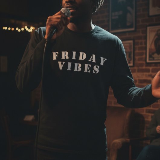 T-shirt Vibes de Vendredi Amusant Art de Mots