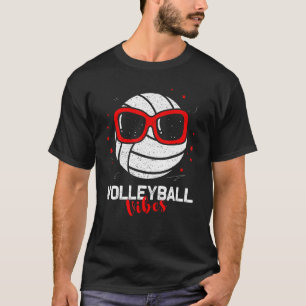 T-shirt Vibes de volley-ball Garçons Filles Femmes Volley-