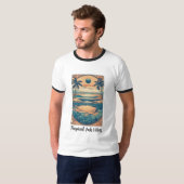 T-shirt Vibes d'encre tropicales (Devant entier)