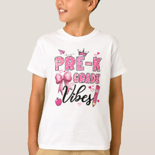 T-shirt Vibes D'Enfance Retour À L'École Coquette Enseigna