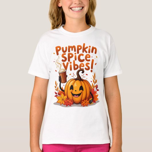 T-shirt Vibes d'épices citrouilles (Devant)