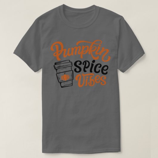 T-shirt Vibes d'épices citrouilles mignonnes Automne Yall (Design devant)